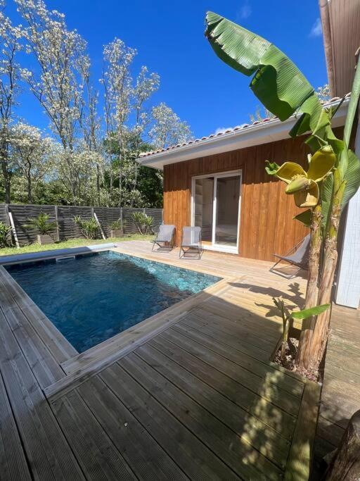 Villa Avec Piscine Proche Du Lac La Teste-de-Buch Luaran gambar