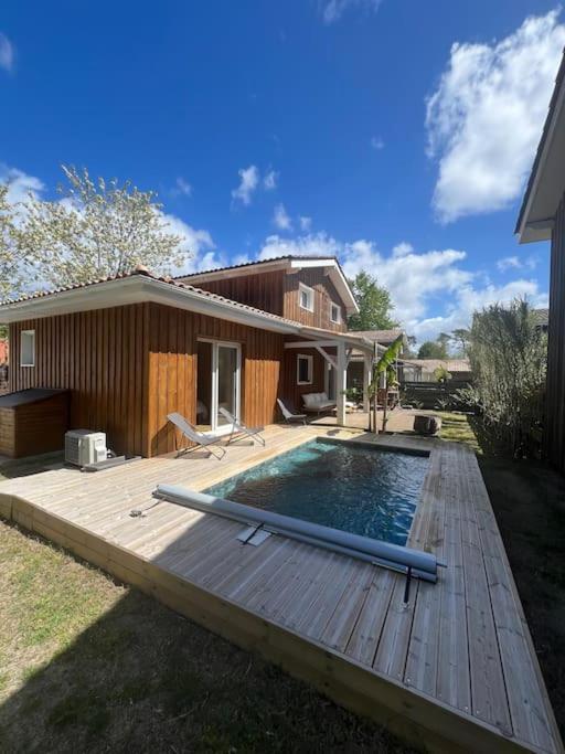 Villa Avec Piscine Proche Du Lac La Teste-de-Buch Luaran gambar